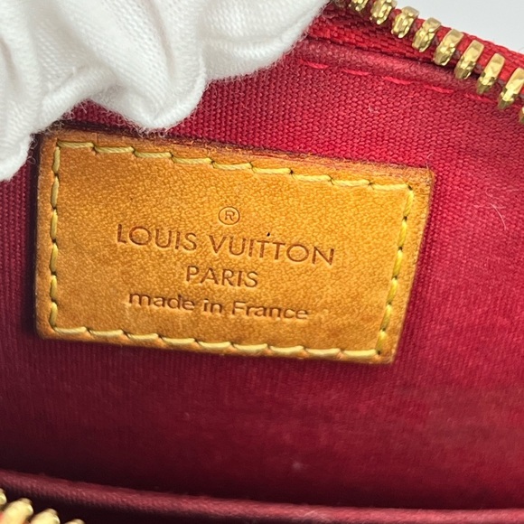 Louis Vuitton Alma bb vernis red double handle with lock & 2 keys - Picture 7 of 16